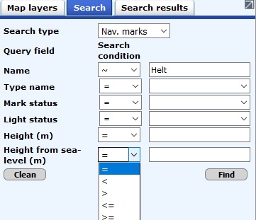Searching for aids to navigation